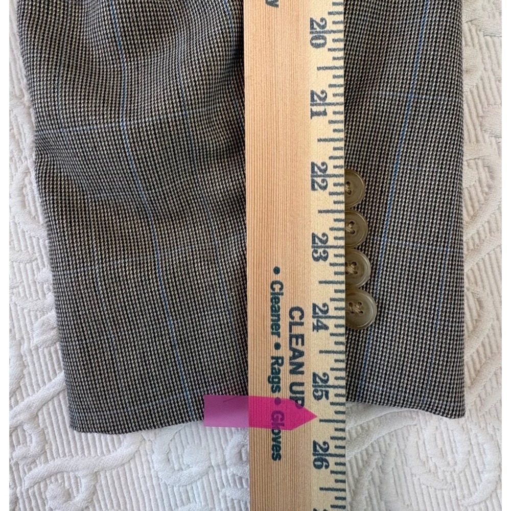 Lauren Ralph Lauren Mens 46L Blazer Tan Glen Plaid Check Sport Coat 2 Button - Picture 10 of 10